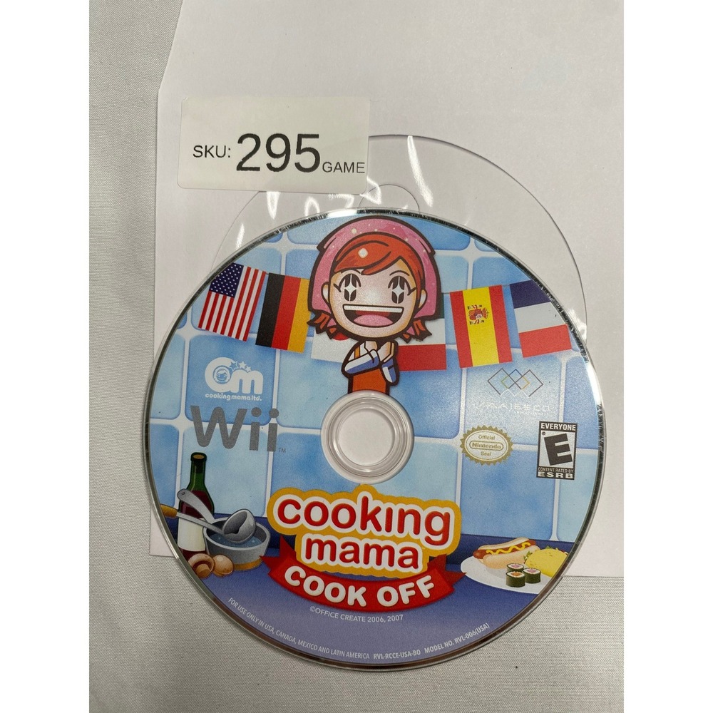 Cooking Mama Cook Off Nintendo Wii Game Disc